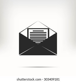 Mail sign icon,
