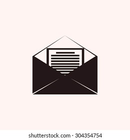 Mail sign icon,