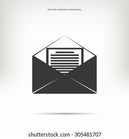 Mail sign icon.