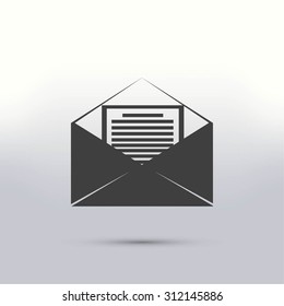 Mail sign icon,