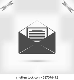 Mail sign icon,
