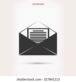 Mail sign icon,