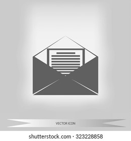 Mail sign icon,
