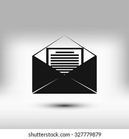 Mail sign icon,