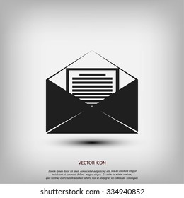 Mail sign icon,