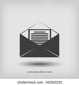 Mail sign icon,