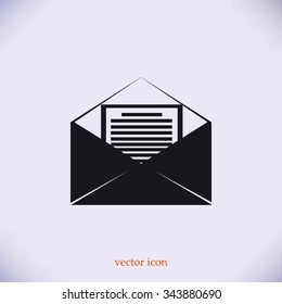 Mail sign icon,
