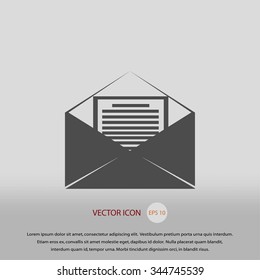 Mail sign icon,