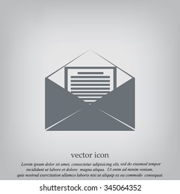 Mail sign icon,