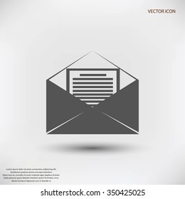 Mail sign icon,