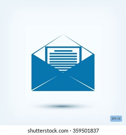 Mail sign icon,