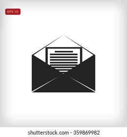 Mail sign icon,