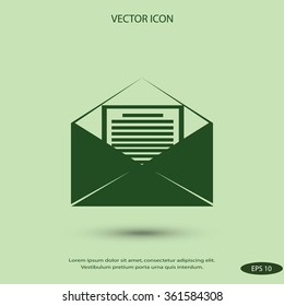 Mail sign icon,