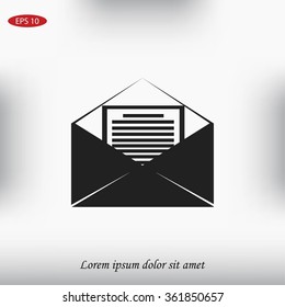 Mail sign icon,