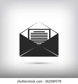 Mail sign icon,