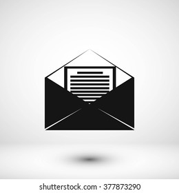 Mail sign icon,