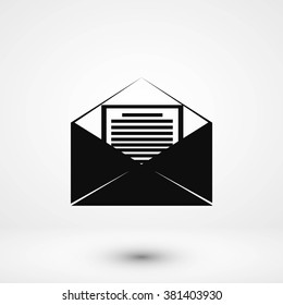 Mail sign icon,