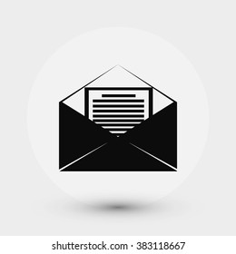 Mail sign icon,