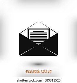 Mail sign icon,