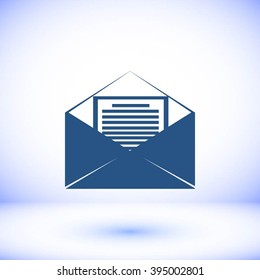 Mail sign icon,