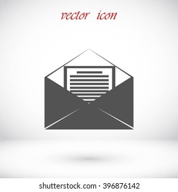 Mail sign icon,