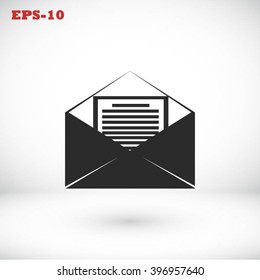 Mail sign icon,