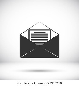 Mail sign icon,
