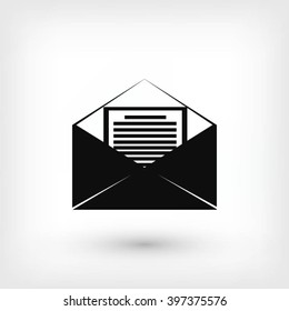 Mail sign icon,