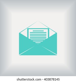 Mail sign icon,
