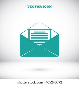 Mail sign icon,