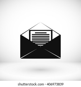 Mail sign icon
