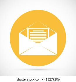 Mail sign icon,