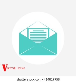 Mail sign icon,