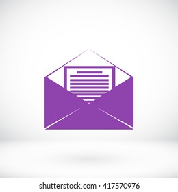 Mail sign icon,