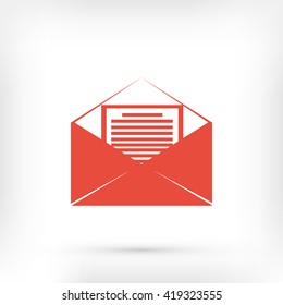 Mail sign icon,