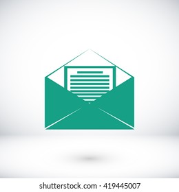 Mail sign icon,
