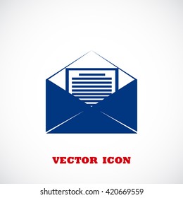 Mail sign icon,