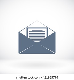 Mail sign icon,