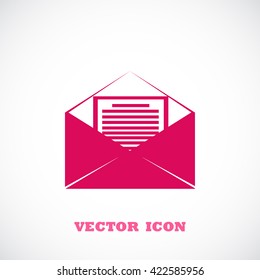Mail sign icon,