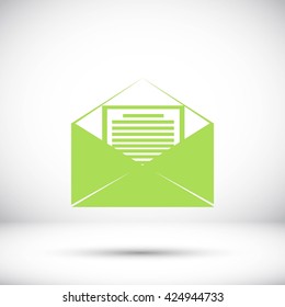Mail sign icon,