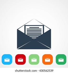 Mail sign icon,
