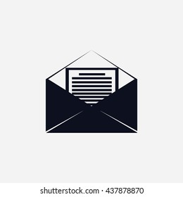 Mail sign icon,
