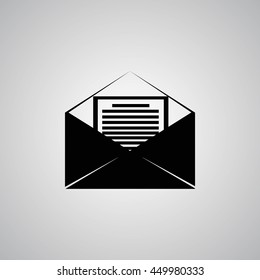Mail sign icon,