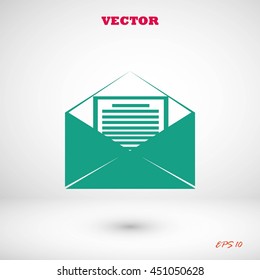 Mail sign icon,