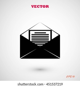 Mail sign icon,