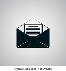 Mail sign icon,