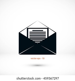 Mail sign icon,