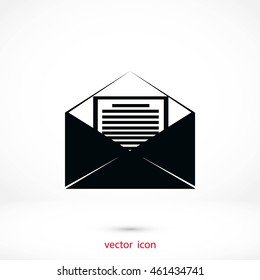 Mail sign icon,