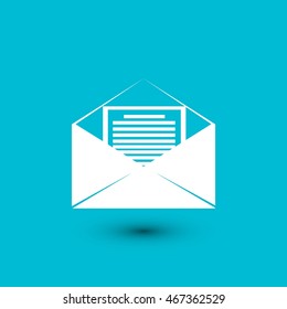 Mail sign icon,