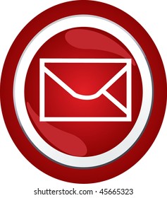 mail sign icon button